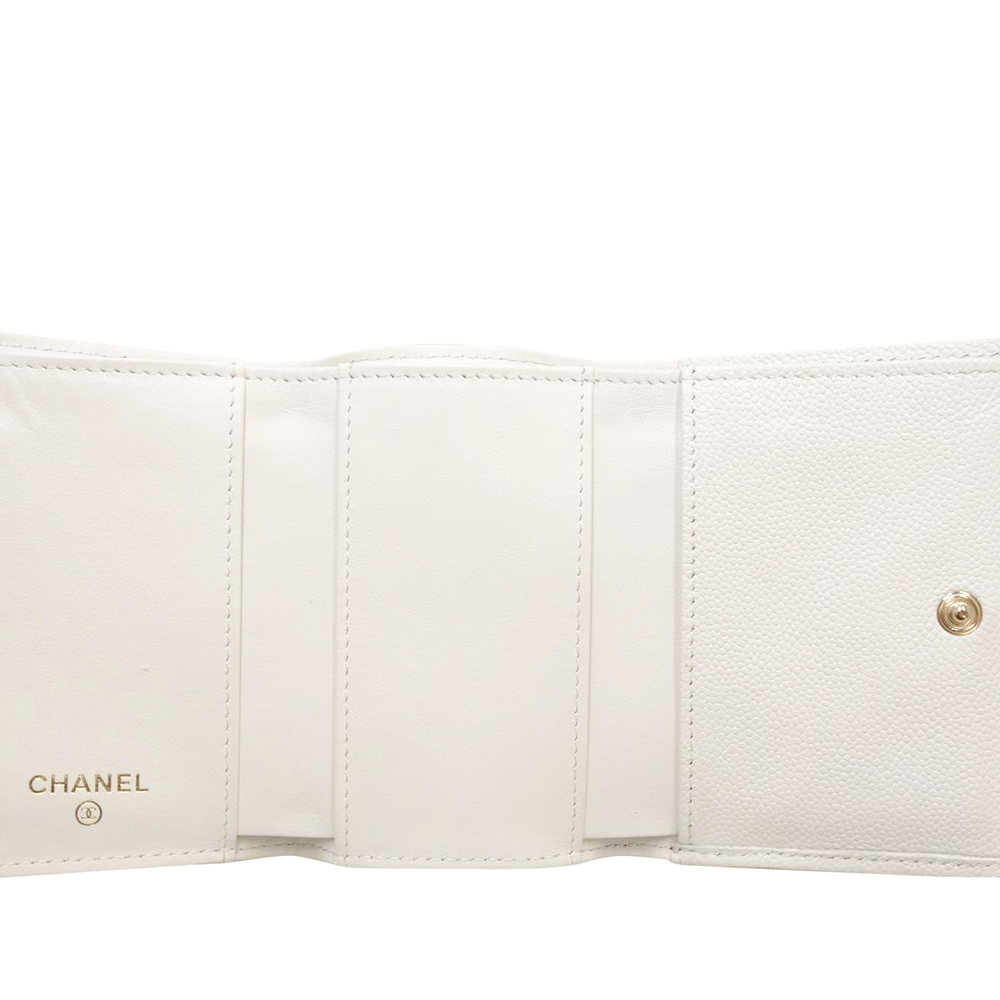 Pre-Loved Chanel CC Quilted Caviar Flap Card Holder Wallet - Picture 10 of 10